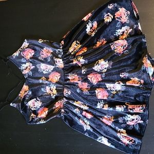 Women's floral romper